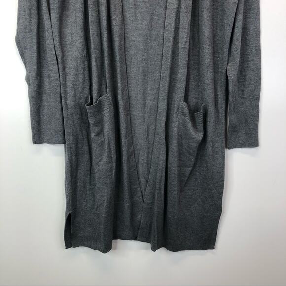 Halogen long open cardigan sweater gray - XS - Picture 6 of 11